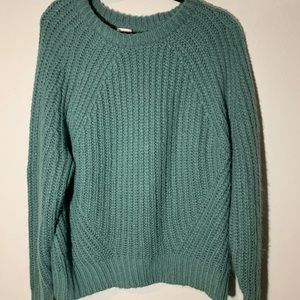 Turquoise Fuzzy Sweater